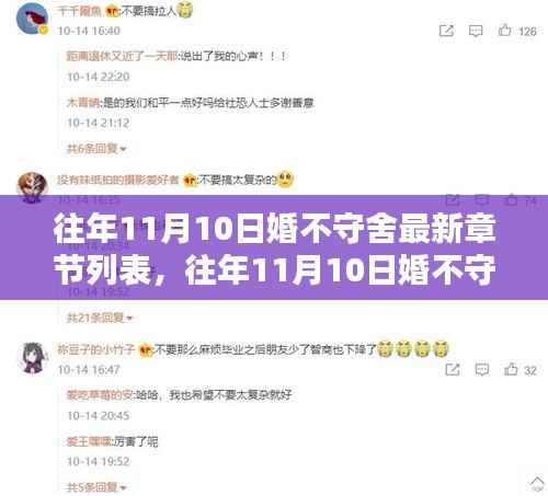 往年11月10日婚不守舍,最新章节列表与情感纠葛热议追踪不停歇