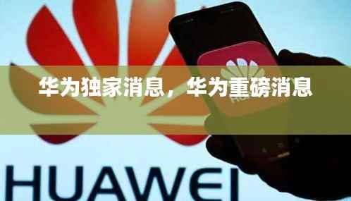 华为独家消息,华为重磅消息