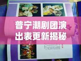 普宁潮剧团演出表更新揭秘,最新动态抢先看!