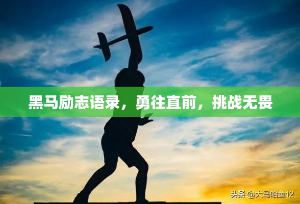 黑马励志语录,勇往直前,挑战无畏
