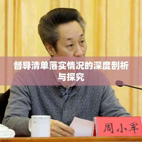 督导清单落实情况的深度剖析与探究