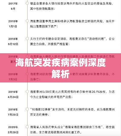 海航突发疾病案例深度解析
